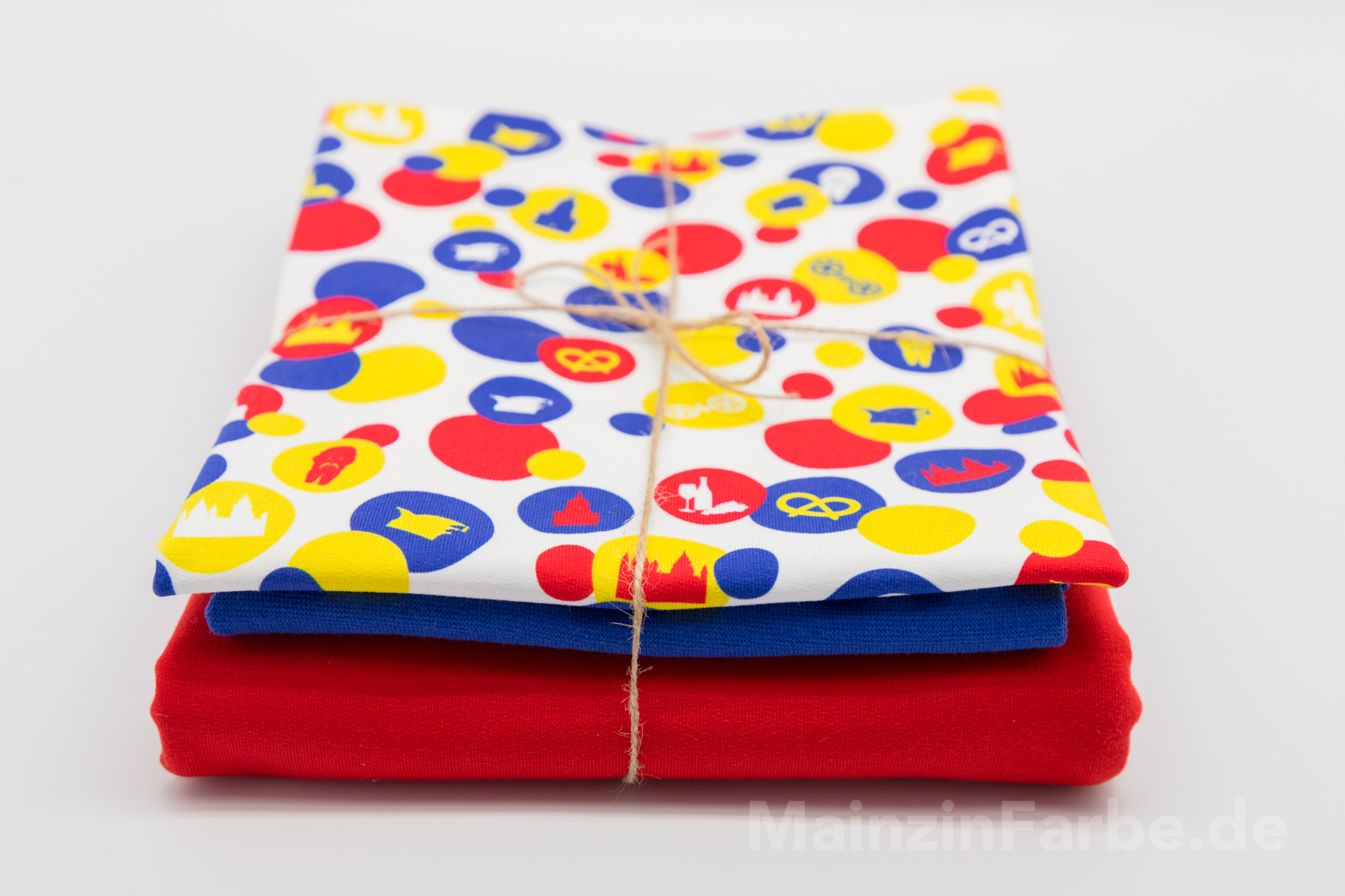 FT Stoff-Paket "Mainz Konfetti", Fastnachtsfarben